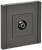 Розетка TV антенна С/У проходная Серый Forte&Piano