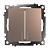 Выключатель 2-кл 10А С/У с индикатором Шампань Катрин
