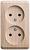 Розетка 2-м 16А О/У Сосна Etude