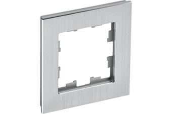 Рамка 1-я Металл Алюминий Brite