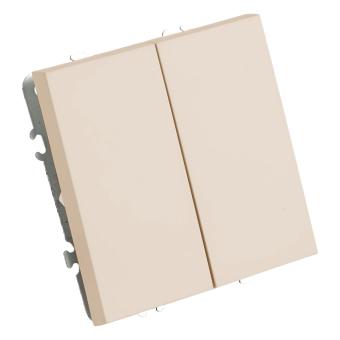 Переключатель 2-кл 10А С/У перекрестный Кашемир Эмили