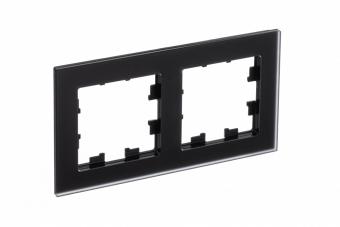 Рамка 2-я, Матовое стекло Черный AtlasDesign Nature