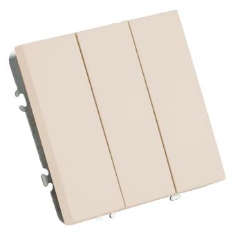 Выключатель 3-кл 10А С/У Кашемир Эмили