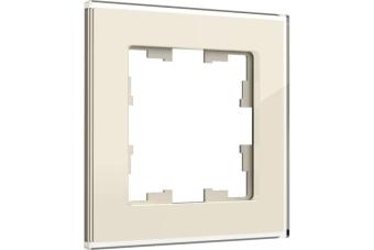 Рамка 1-я Cтекло Ванильный Brite