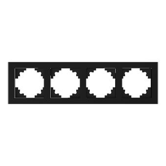 Рамка 4-я стекло Черный Катрин