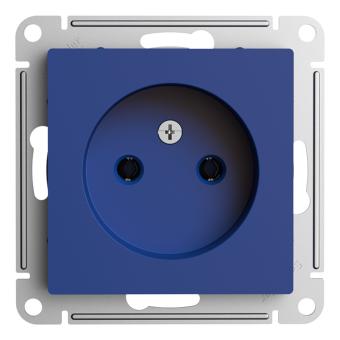 Розетка 1-м 16А С/У Аквамарин AtlasDesign