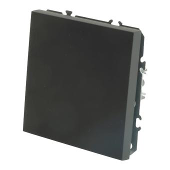 Переключатель 1-кл 10А С/У Черный уголь Эмили