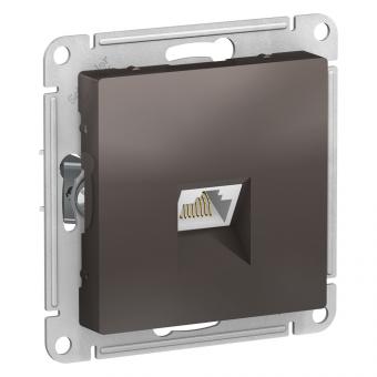 Розетка RJ45 кат.5Е С/У Мокко AtlasDesign