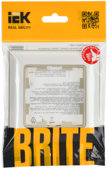 Рамка 1-я Бежевый/Жемчужный Brite