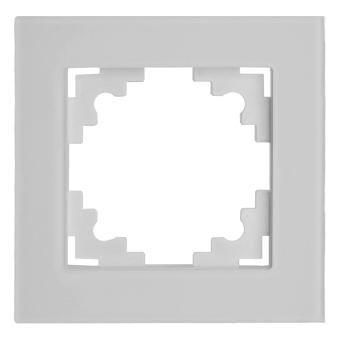 Рамка 1-я стекло Белый матовый Катрин