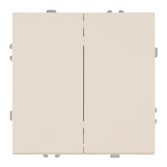 Выключатель 2-кл 10А С/У кнопочный Кашемир Эмили