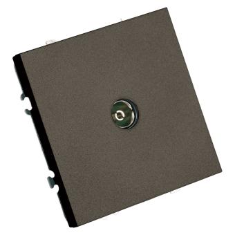 Розетка TV антенна С/У Антрацит Эмили