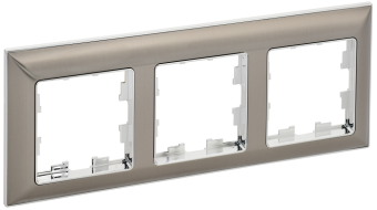 Рамка 3-я Металл Хром/ Никель Brite