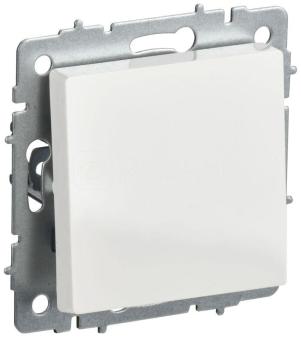 Переключатель 1-кл 10А С/У проходной Белый Brite