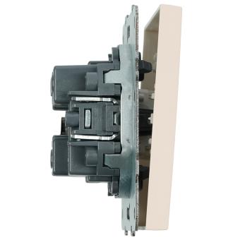 Переключатель 1-кл 10А С/У Кашемир Эмили