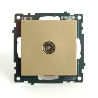 Розетка TV антенна С/У Золото Катрин