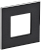Рамка 1-м Металл Черный Skandy