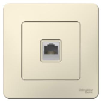 Розетка RJ45 кат.5Е С/У Молочный Blanca