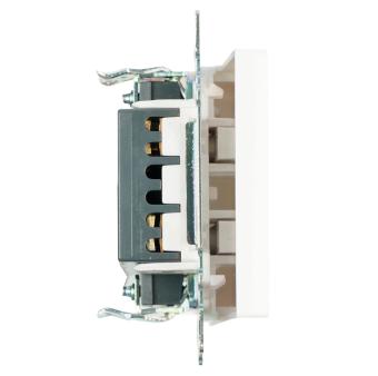 Переключатель 1-кл 10А С/У перекрестный Белый Катрин