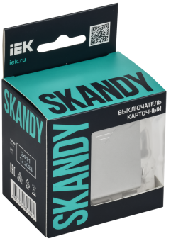 Выключатель карточный 30А С/У Серебряный Skandy