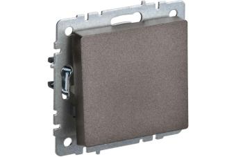 Выключатель 1-кл 10А С/У кнопочный Бронза Brite