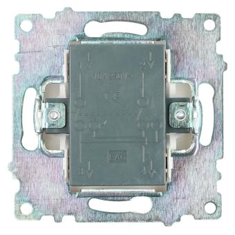 Переключатель 1-кл 10А С/У перекрестный Белый Катрин