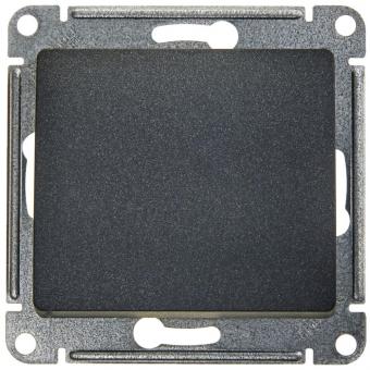 Выключатель 1-кл 10А С/У Антрацит Glossa