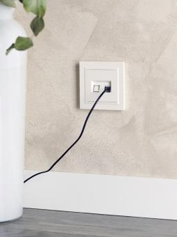 Розетка RJ11+RJ45 кат.5Е С/У Жемчуг Brite