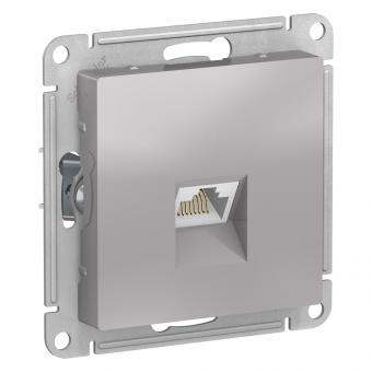 Розетка RJ45 кат.5Е С/У Алюминий AtlasDesign