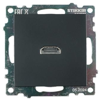 Розетка HDMI Черный Катрин