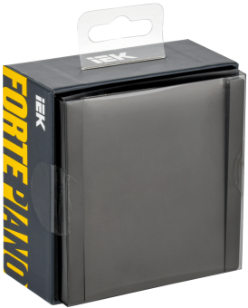 Выключатель 1-кл 10А С/У кнопочный Серый Forte&Piano