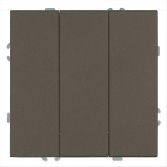 Выключатель 3-кл 10А С/У Антрацит Эмили