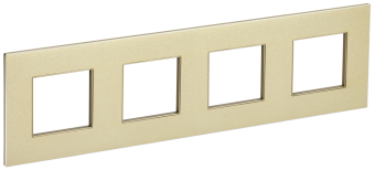 Рамка 4-я Металл Шампань Skandy