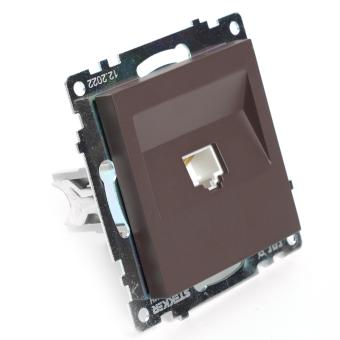 Розетка RJ-45 С/У Шоколад Катрин