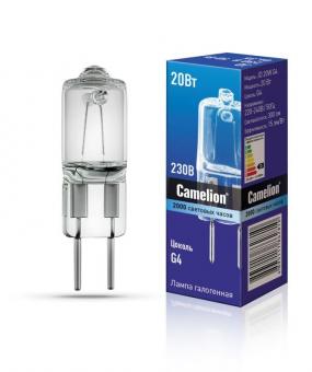 Лампа галогенная G4 220v/20W Camelion