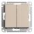 Переключатель 2-кл 10А С/У Песочный AtlasDesign