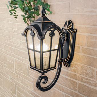 Настенный светильник Mira U черное золото Elektrostandard