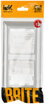 Рамка 2-я Алюминий/Алюминий Brite