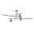 Люстра на штанге A7029PL-9BK Arte Lamp