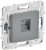 Розетка RJ45 кат.6 С/У Серый Skandy