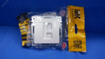 Розетка RJ45+RJ45 кат.5Е С/У Жемчуг Brite