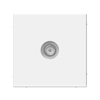 Розетка TV антенна С/У оконечная Белая ArtGallery