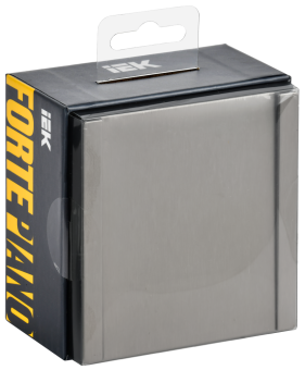 Выключатель 1-кл 10А С/У Металл никель Forte&Piano