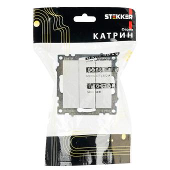 Выключатель 3-кл 10А С/У Белый Катрин