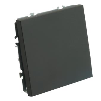 Переключатель 1-кл 10А С/У Черный уголь Эмили