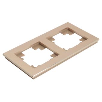 Рамка 2-я металл Шампань Катрин