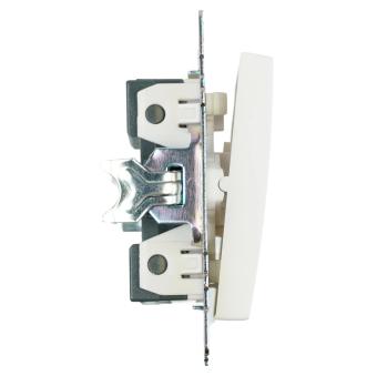 Переключатель 1-кл 10А С/У Белый Катрин