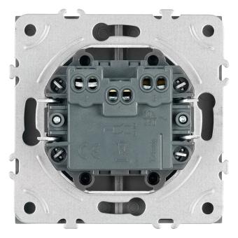 Выключатель 2-кл 10А С/У Патиново-серый Эмили