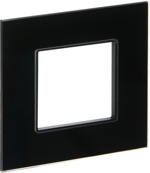 Рамка 1-м Стекло Черный Skandy