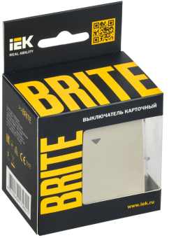 Выключатель карточный 30А С/У Бежевый Brite
